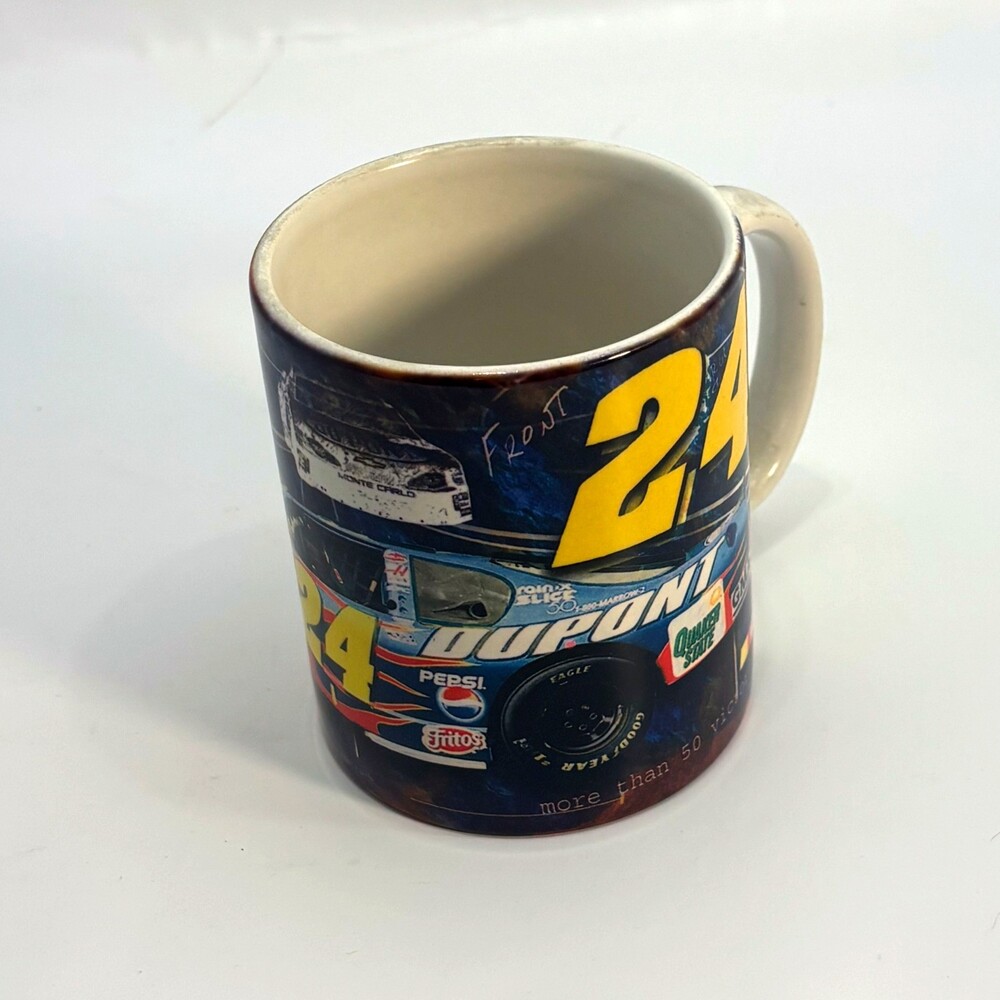 Jeff Gordon NASCAR Number 24 Ceramic Mug Racing Coffee Cup